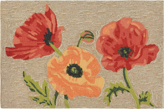 Trans Ocean Frontporch Icelandic Poppies Ivory/Cream by Liora Manne