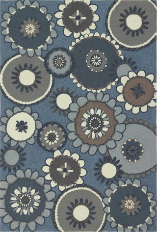 Trans Ocean Ravella 2284/03 Florentine Blue Area Rug by Liora Manne