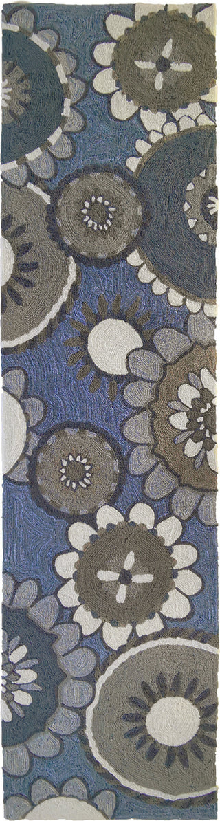 Trans Ocean Ravella 2284/03 Florentine Blue Area Rug by Liora Manne