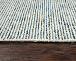 Rizzy Roswell RWL102 Charcoal/Ivory Area Rug Edge Image