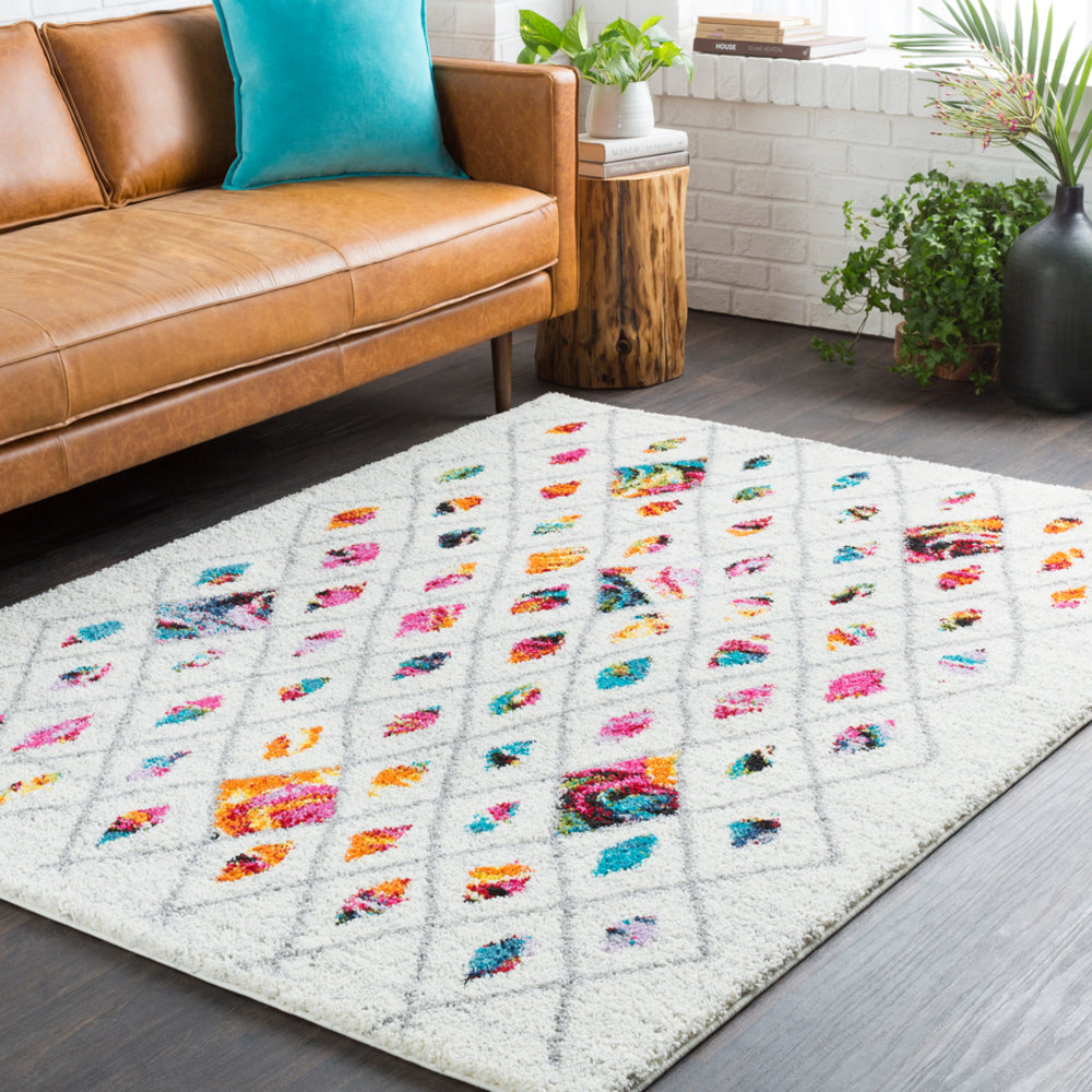 Surya Rainbow Shag RWS-6205 Area Rug Room Image Feature