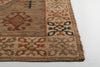 Chandra Ryleigh RYL-46902 Natural Tan Green Rust Area Rug Corner Shot Feature