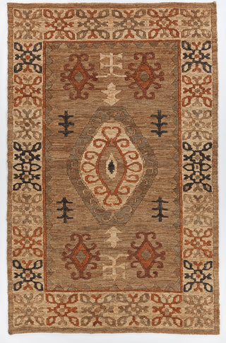 Chandra Ryleigh RYL-46902 Natural Tan Green Rust Area Rug Main Image