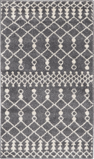 Nourison Royal Moroccan RYM03 Charcoal/Ivory Area Rug Room Image