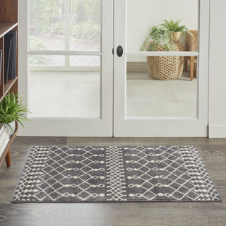 Nourison Royal Moroccan RYM03 Charcoal/Ivory Area Rug Room Image