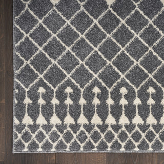 Nourison Royal Moroccan RYM03 Charcoal/Ivory Area Rug Detail Image