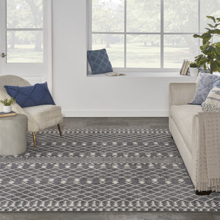 Nourison Royal Moroccan RYM03 Charcoal/Ivory Area Rug Main Image