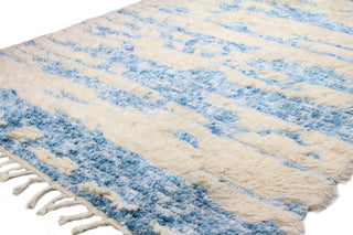 Bashian Shaggy S168-BNSH10 Ivory/Blue Area Rug