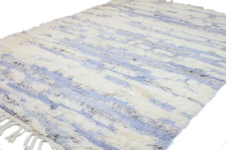 Bashian Shaggy S168-BNSH9 Ivory/Blue Area Rug