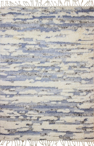 Bashian Shaggy S168-BNSH9 Ivory/Blue Area Rug