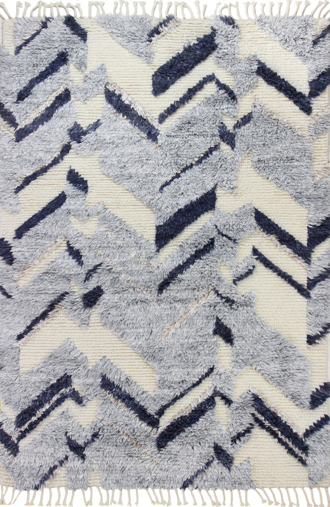 Bashian Shaggy S168-BNSH7 Ivory/Grey Area Rug