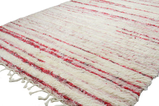 Bashian Shaggy S168-BNSH12 Ivory/Red Area Rug