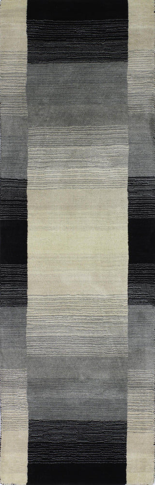 Bashian Contempo S176-ALM152 Black Area Rug Runner