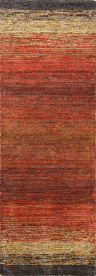 Bashian Contempo S176-ALM195 Red Area Rug Runner