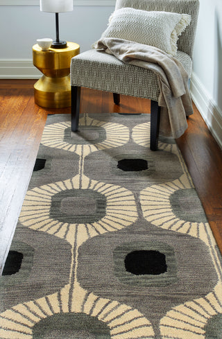 Bashian Chelsea S185-ST103 Grey Area Rug Runner Room Scene