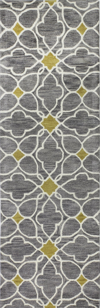 Bashian Chelsea S185-ST261 Grey Area Rug Runner