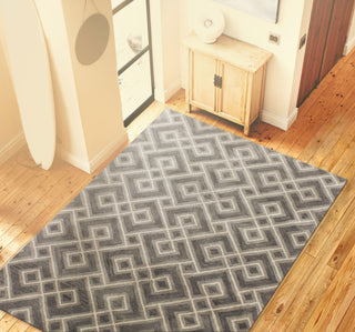 Bashian Chelsea S185-ST265 Grey Area Rug Room Scene Feature