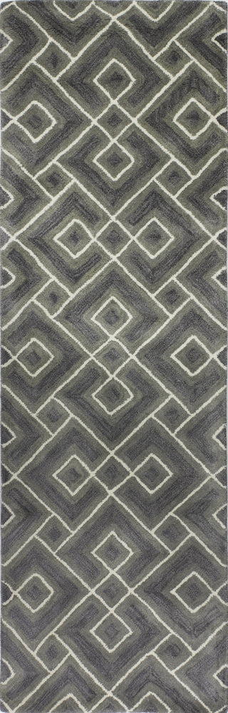 Bashian Chelsea S185-ST265 Grey Area Rug Runner