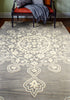 Bashian Chelsea S185-ST266 Grey Area Rug Room Scene Feature
