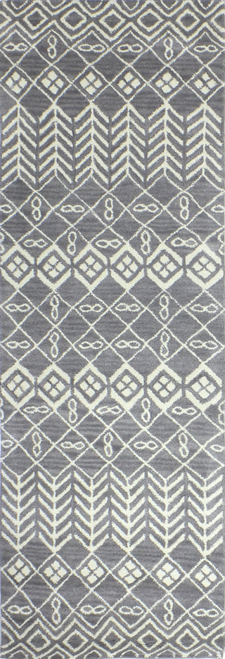 Bashian Chelsea S185-ST268 Grey Area Rug Runner