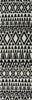 Bashian Chelsea S185-ST247 Ivory/Black Area Rug Runner