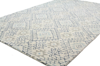 Bashian Chelsea S185-ST279 Ivory/Blue Area Rug