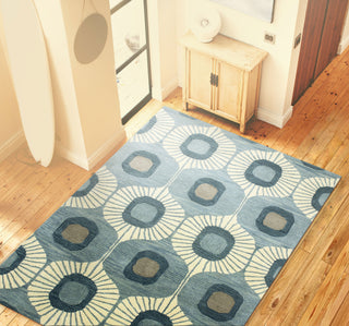 Bashian Chelsea S185-ST103 Light Blue Area Rug Room Scene Feature