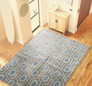 Bashian Chelsea S185-ST263 Light Blue Area Rug Room Scene Feature