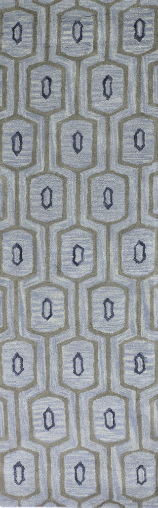 Bashian Chelsea S185-ST263 Light Blue Area Rug Runner