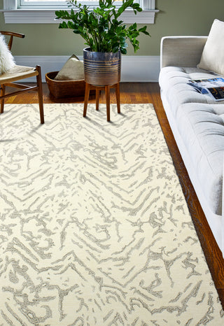 Bashian Norwalk S217-VW220 White Area Rug Room Scene Feature