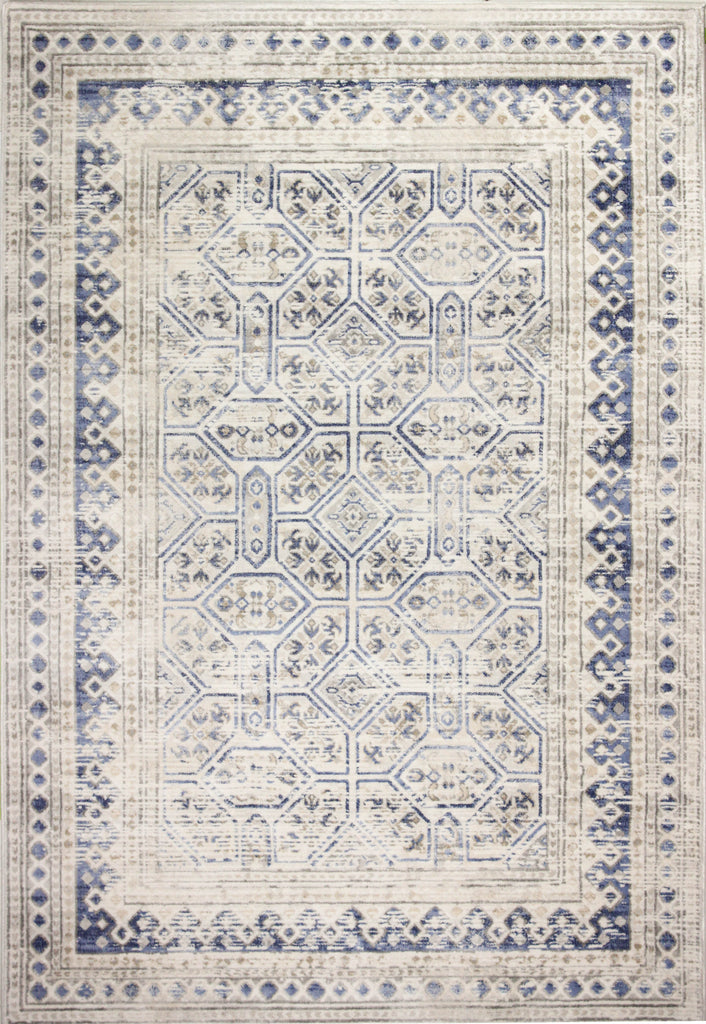 Bashian Sierra S231-SE1005 Ivory/Blue Area Rug