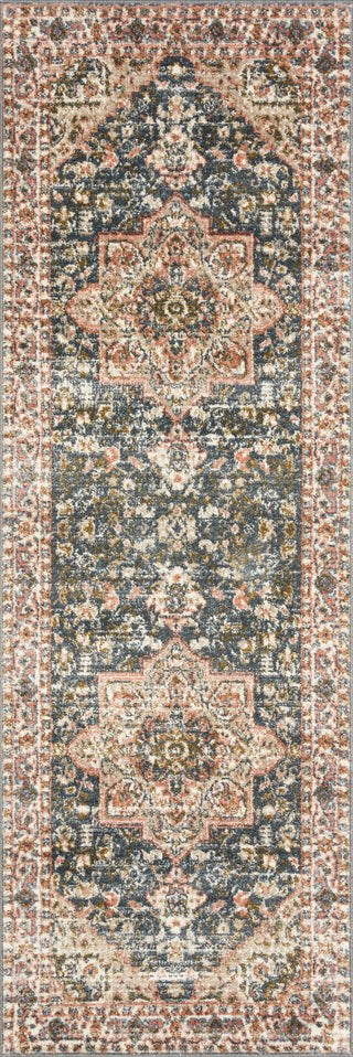 Loloi II Saban SAB-01 Blue/Multi Area Rug 2'7''x 8'0'' Runner