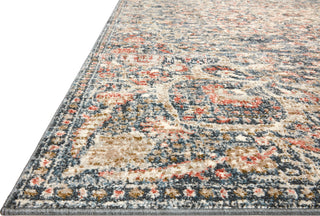 Loloi II Saban SAB-02 Blue/Spice Area Rug Corner