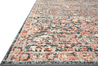 Loloi II Saban SAB-03 Navy/Rust Area Rug Corner