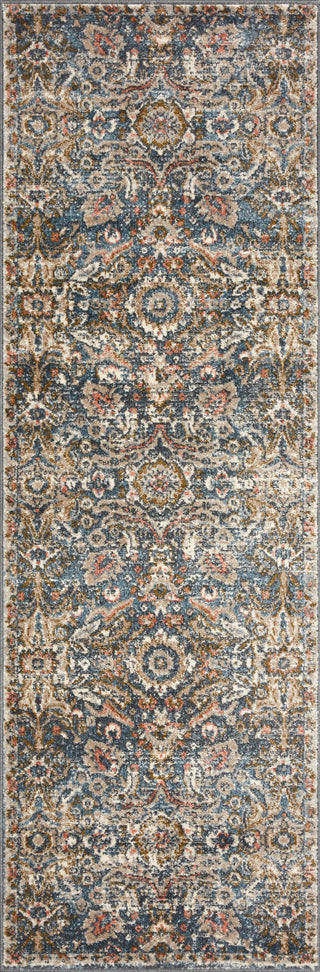 Loloi II Saban SAB-04 Blue/Sand Area Rug 2'7''x 8'0'' Runner