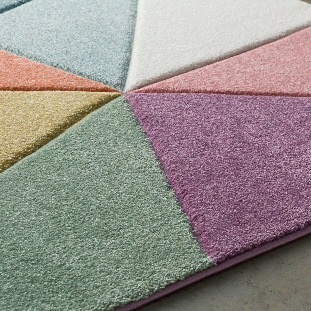 Rug Modern Pastel Geometric