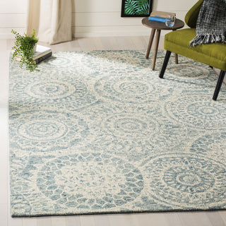 Safavieh Abstract 205 Ivory/Blue Area Rug Room Scene Feature