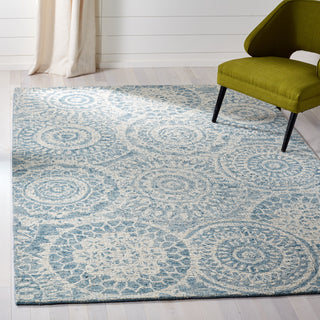 Safavieh Abstract 205 Ivory/Blue Area Rug 