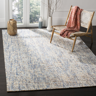 Safavieh Abstract 468 Dark Blue/Rust Area Rug Room Scene Feature