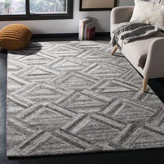 Safavieh Abstract 607 Grey/Black Area Rug Room Scene Feature