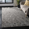 Safavieh Abstract 618 Grey/Black Area Rug Room Scene Feature