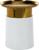 Safavieh Zenith Tray Top Side Table White and Gold Furniture main image