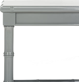 Safavieh Liviah Modern Coastal 22'' H Bamboo Accent Table Grey Furniture 