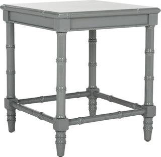 Safavieh Liviah Modern Coastal 22'' H Bamboo Accent Table Grey Furniture 