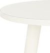 Safavieh Orion Round Accent Table Distressed White Furniture 