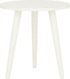 Safavieh Orion Round Accent Table Distressed White Furniture main image