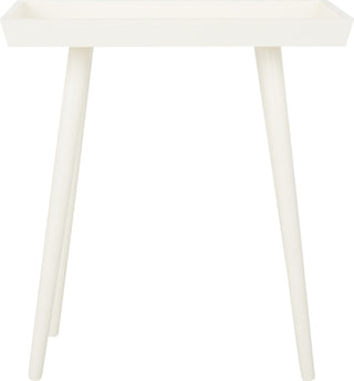 Safavieh Nonie Tray Accent Table Distressed White Furniture 