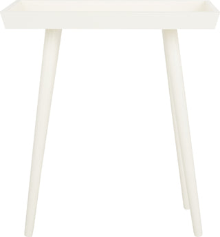 Safavieh Nonie Tray Accent Table Distressed White Furniture main image