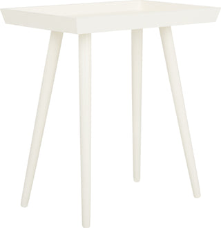 Safavieh Nonie Tray Accent Table Distressed White Furniture 