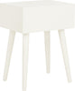 Safavieh Lyle Accent Table Distressed White Furniture 